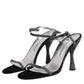 Black Ankle Strap High Heels Sandals Shoes