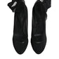 Black Nylon Mesh Sock Style Boots Shoes