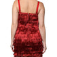 Red Lace Tassel Sleeveless Sheath Mini Dress