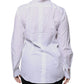 White Cotton Collared Long Sleeves Shirt Top