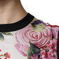 Multicolor Floral Silk Sleeveless Tank Blouse Top