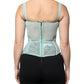 Green Cotton Bustier Corset Sleeveless Top