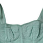 Green Cotton Bustier Corset Sleeveless Top