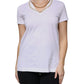 White Cotton Necklace Chain Short Sleeves T-shirt