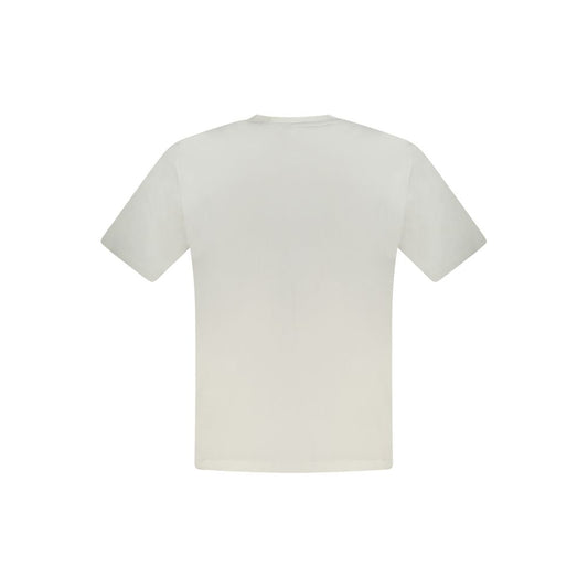 White Cotton Men T-Shirt