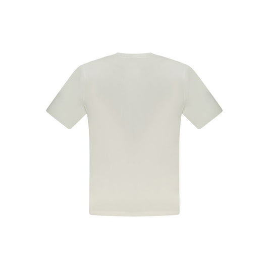 White Cotton Men T-Shirt