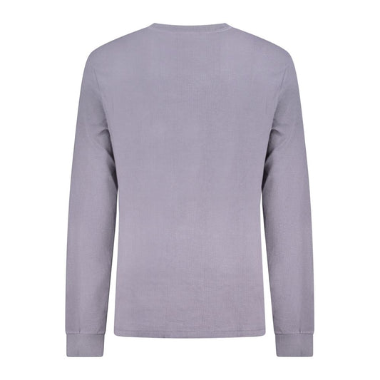 Blue Cotton Men Sweater