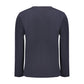 Blue Cotton Men Sweater