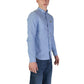 Blue Cotton Cotton Shirt