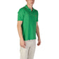 Green Cotton Polo Shirt