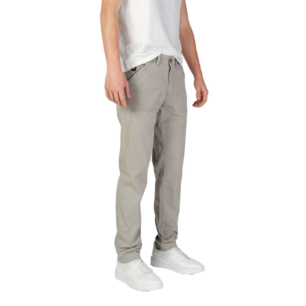 Gray Cotton Jeans & Pant