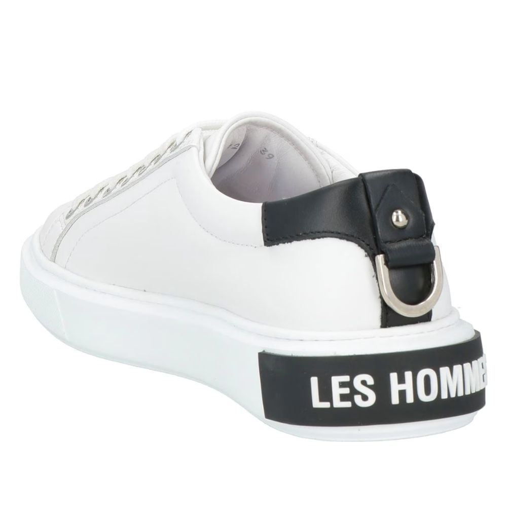 White Calfskin Men Sneaker