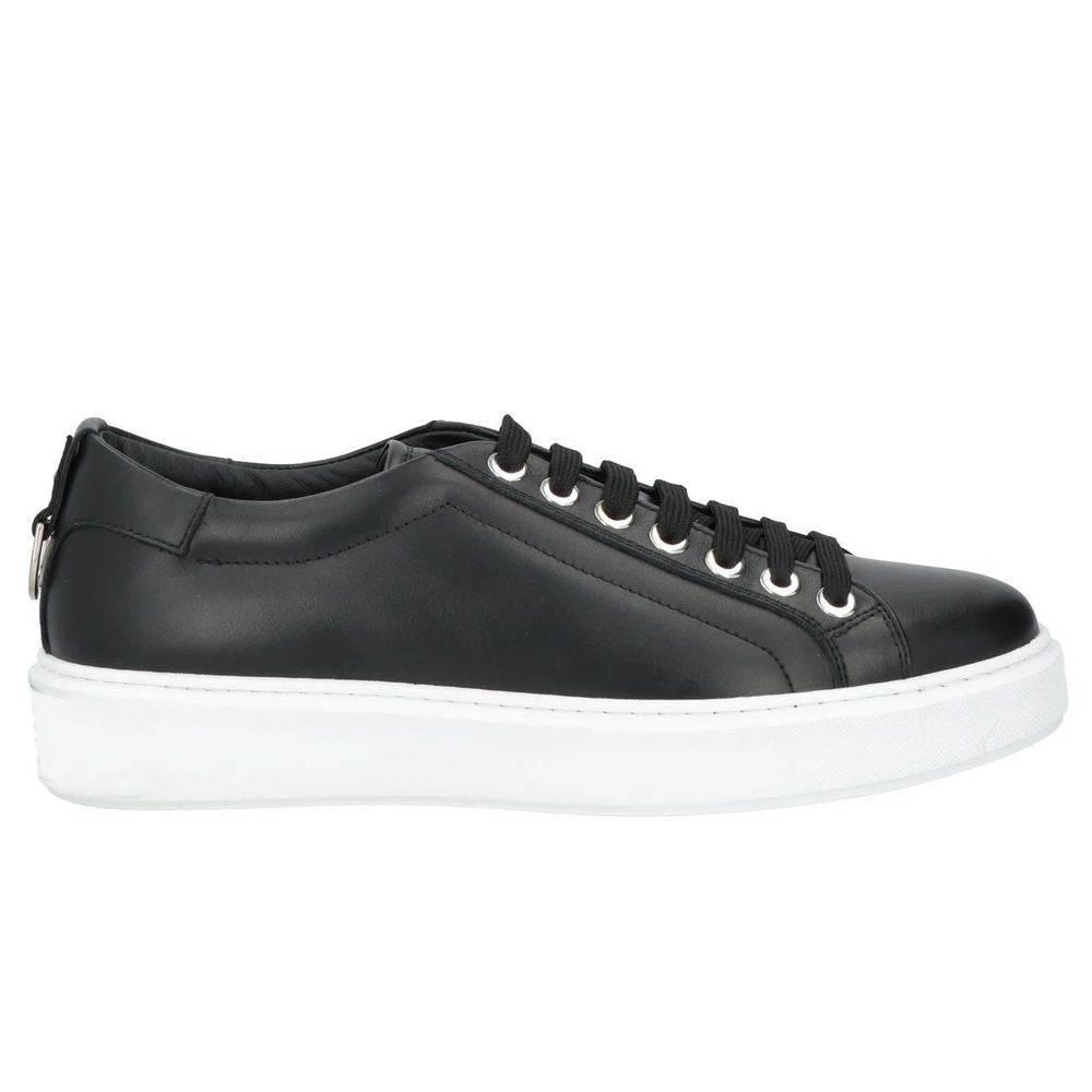 Black Calfskin Men Sneaker