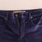 Chic Purple Corduroy Bootcut Flare Pants