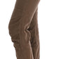 Chic Brown Casual Cotton Pants