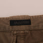 Chic Brown Casual Cotton Pants