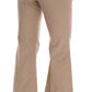 Chic Beige Bootcut Flared Pants