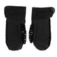 Studded Black Leather Gentleman's Gloves