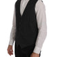 Elegant Gray Waistcoat Vest