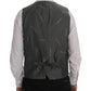 Elegant Gray Waistcoat Vest