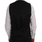 Elegant Striped Wool Blend Vest Waistcoat