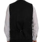 Elegant Striped Wool Blend Waistcoat Vest