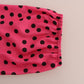 Chic Pink Polka Dotted Silk Blouse