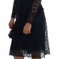 Elegant Floral Lace A-Line Dress