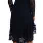 Elegant Floral Lace A-Line Dress