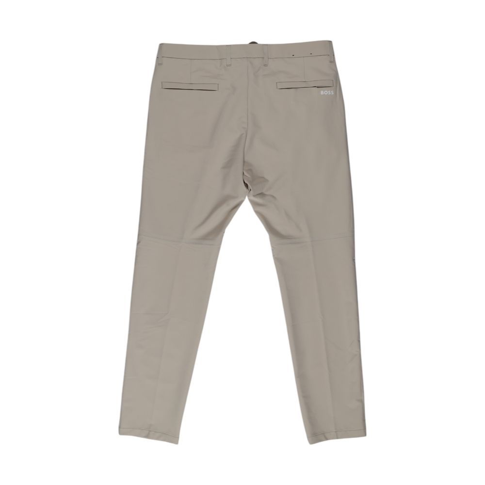 Beige Polyester Jeans & Pant