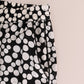 Elegant Polka Dot Silk High-Waist Pants