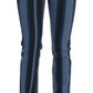 Chic Blue Striped Slim Fit Girly Jeans