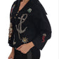 Enchanted Blue Crystal Embroidered Coat