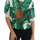 Tropical Sequined Sweater - Lush Greenery Edition