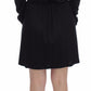 Black Modal Silk Shift Knee Dress
