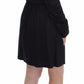 Elegant Black Silk Blend Shift Dress