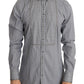 Elegant Gray Checkered Slim Fit Casual Shirt