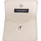 Sleek White Leather Condom Case Wallet