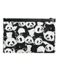 Black White Panda Pattern Clutch Pouch Bag