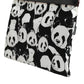 Black White Panda Pattern Clutch Pouch Bag