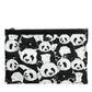 Black White Panda Pattern Clutch Pouch Bag