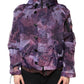 Purple Camouflage Hooded Men Blouson Jacket