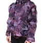 Purple Camouflage Hooded Men Blouson Jacket