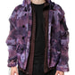 Purple Camouflage Hooded Men Blouson Jacket