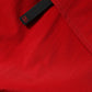 Red Nylon Hooded Men Full Zip Parka Jacket