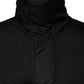 Black Nylon Puffer Men Full Zip Jacket