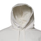 White Logo Hooded Pullover Men Sweatshirt Sweater