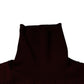 Maroon Monogram Turtleneck Pullover Sweater