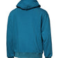 Blue Logo Cotton Hooded Sweatshirt Sweater