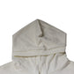 White Caesar Cotton Hooded Pullover Sweater